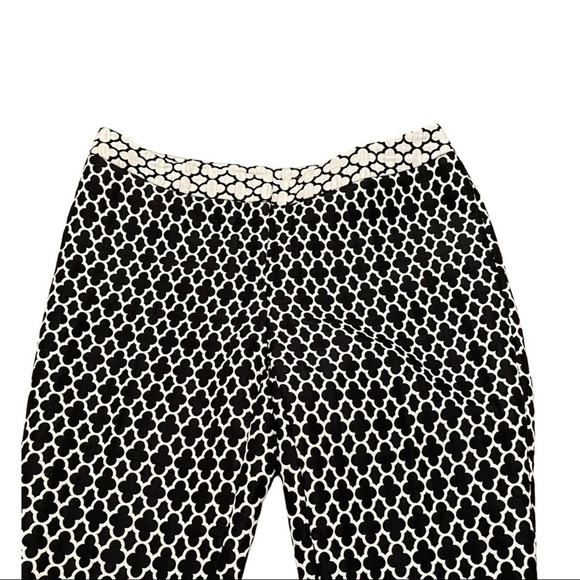 Worthington Women's Ankle Pants, Black/White, Brocade Geometric Pattern, Sz 4 - Picture 8 of 12
